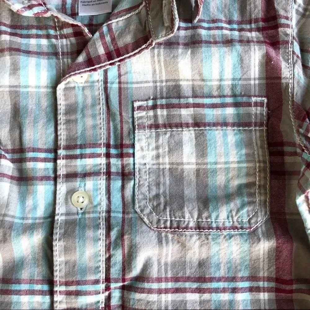 Carter’s Plaid long sleeve Button down